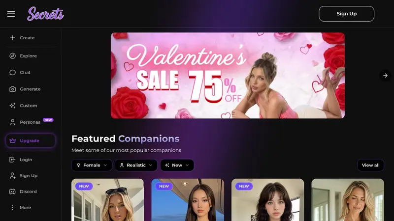 Capture d'écran de Secrets AI